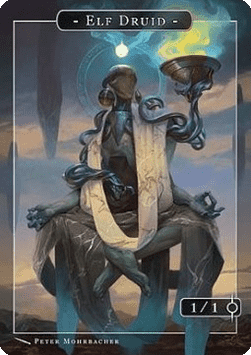 Elf Druid Token (Green 1/1)