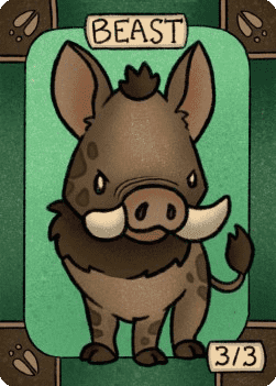 Beast Token (Green 3/3)