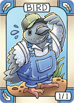 Bird Token (White and Blue 1/1)