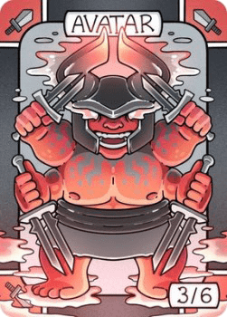 Avatar Token (Black and Red 3/6)