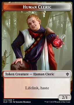 Human Cleric Token (RW 2/1) // Food Token