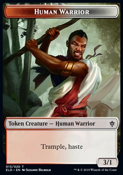 Human Warrior Token (RW 3/1) // Food Token