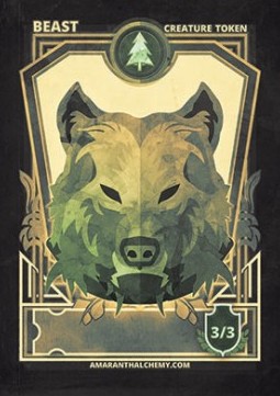 Beast Token (Green 3/3)