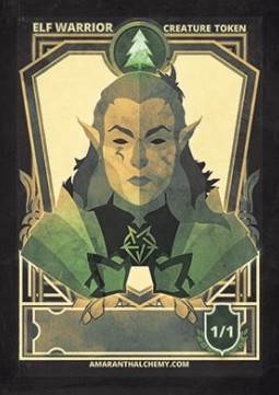 Elf Warrior Token (Green 1/1)