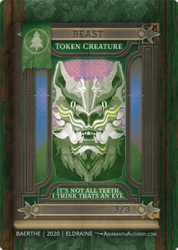 Beast Token (Green 3/3)