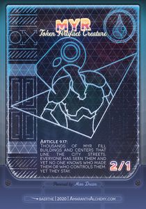 Myr Token (Blue Artifact 2/1)
