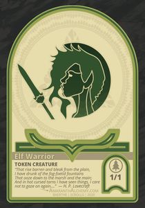 Elf Warrior Token (Green 1/1)