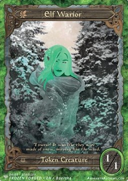 Elf Warrior Token (Green 1/1)