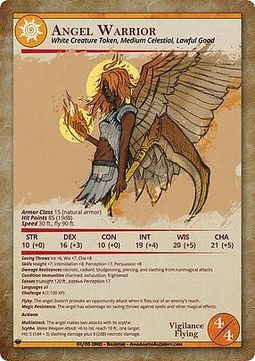 Angel Warrior Token (White 4/4 Vigilance)