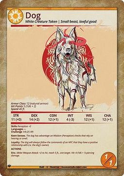 Dog Token (White 1/1)