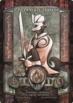 Phyrexian Horror Token (Red */1)