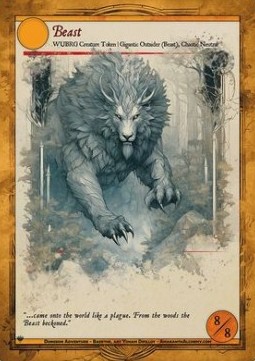 Beast Token (Red, Green, and White 8/8)