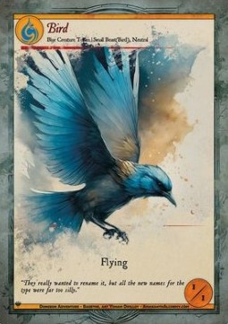 Bird Token (Blue 1/1)