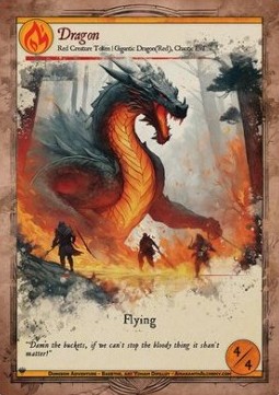 Dragon Token (Red 4/4)