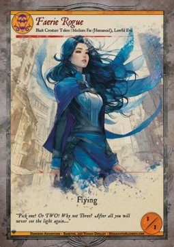 Faerie Rogue Token (Black 1/1)