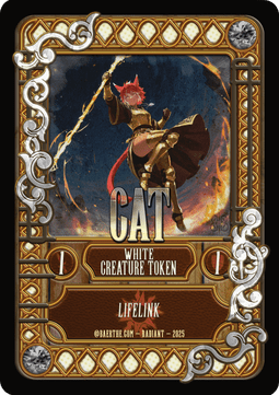 Cat Token (White 1/1 Lifelink)