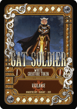 Cat Soldier Token (White 1/1)