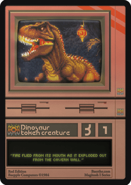 Dinosaur Token (Red 3/1)