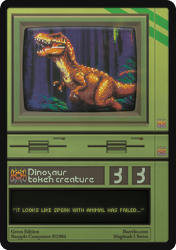 Dinosaur Token (Green 3/3)