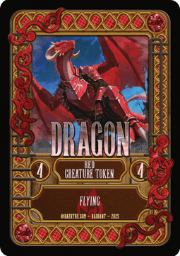 Dragon Token (Red 4/4)