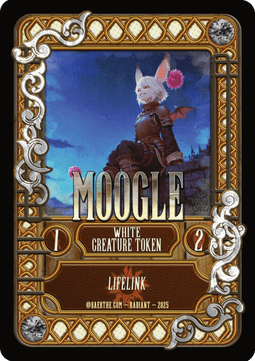 Moogle Token (White 1/2)