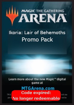Arena Code Card (Promo Pack)