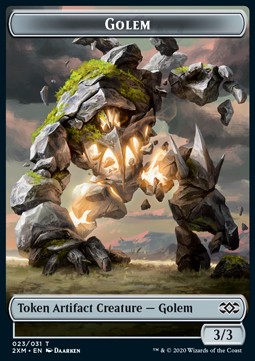 Golem Token (A 3/3) // Thopter Token (UA 1/1)