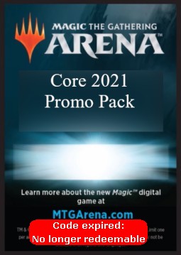 Arena Code Card (Promo Pack)