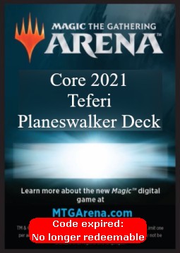 Arena Code Card (Planeswalker Deck)