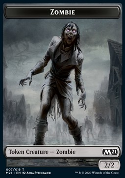 Zombie Token (B 2/2) // Weird Token (UR */*)