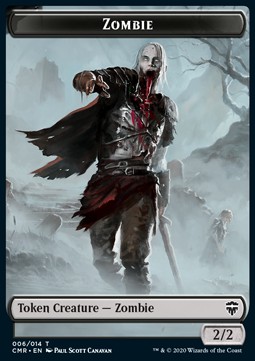 Zombie Token (B 2/2) // Horror Token (A */*)