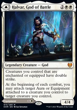 Halvar, God of Battle // Sword of the Realms