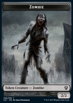 Zombie Token (B 2/2) // Spirit Token (WB 1/1)