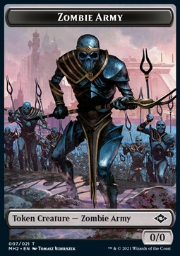 Zombie Army Token (Black 0/0)