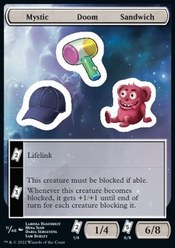 Mystic Doom Sandwich Sticker
