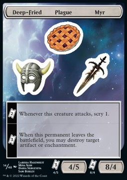 Deep-Fried Plague Myr Sticker