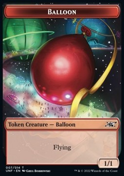Balloon Token (R 1/1) // Clown Robot Token (W 1/1)