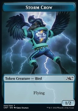 Storm Crow Token (U 1/2) // Squirrel Token (G 1/1)