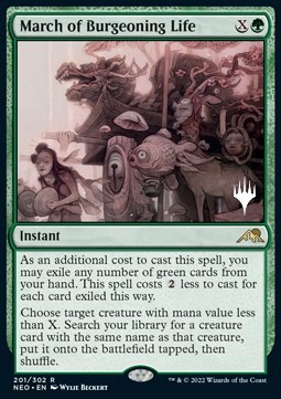March of Burgeoning Life