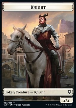 Knight Token (White 2/2)