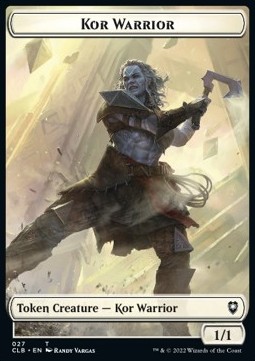 Kor Warrior Token (W 1/1) // Angel Warrior Token (W 4/4)