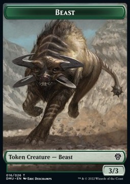 Beast Token (Green 3/3)