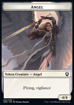 Angel Token (W 4/4 Vigilance) // Bird Token (W 1/1)