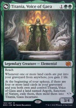 Titania, Voice of Gaea // Titania, Gaea Incarnate