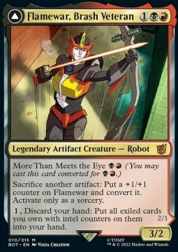 Flamewar, Brash Veteran // Flamewar, Streetwise Operative