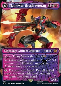 Flamewar, Brash Veteran // Flamewar, Streetwise Operative