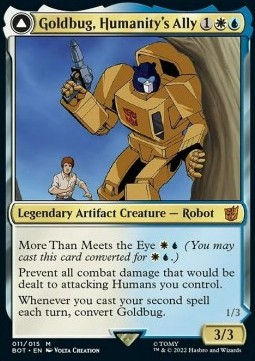 Goldbug, Humanity's Ally // Goldbug, Scrappy Scout