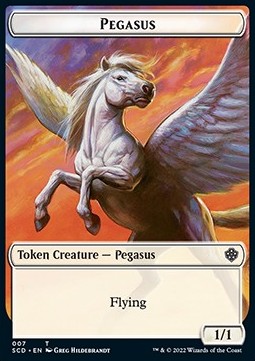 Pegasus Token (W 1/1) // Faerie Token (U 1/1)