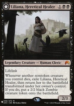 Liliana, Heretical Healer // Liliana, Defiant Necromancer