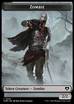 Zombie Token (B 2/2) // Stoneforged Blade Token